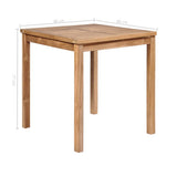 Dining Set Natural wood Fine sanded teak hardwood Medium Durable 44999