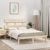 Bed Frame without Mattress 200x200 cm Solid Wood 3104693