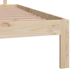 Bed Frame without Mattress Solid Wood Pine 160x200cm 810505