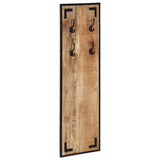 Coat Rack 35x8x110 cm Solid Rough Wood Mango 358918