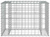 Garden Bench with Gabion Basket Solid Wood Pine 3196242