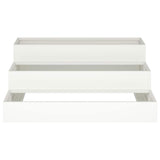 Garden Planter White 90 x 90 x 35 cm Cold-rolled Steel 865835