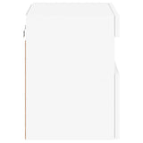 TV Wall Cabinets with LED Lights 2 pcs White 40x30x40 cm 837170