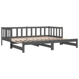 ZNTS Pull-out Day Bed without Mattress Grey 2xcm 814666