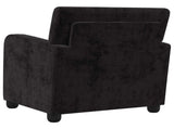 Armchair Black Chenille 42043445