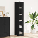 Wardrobe Black 30x50x200 cm Engineered Wood 3307703