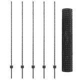 Fence and Post Grey 1.6 x 10 m Steel 3336061