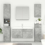 Sink cabinet with Storage Concrete Grey Engineered Wood 880438