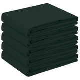 Table Cloth 5 pcs Rectangular Dark Green 140 x 160 cm Polyester 42040214
