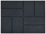 Stepping Stone 6 pcs Black 40.5 x 40.5 x 2 cm Rubber 42030072