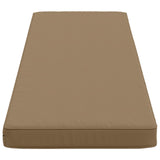 2-Piece Bench Cushions VUGHT 2 pcs 100% Polyester Taupe 951337