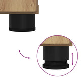 Bathroom Furniture Set Wall-mounted with Door 2 pcs Artisan Oak 3392942