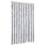 Insect Curtain Grey and White 118x220 cm Chenille 315125