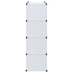 Modular Cabinet with 9 Compartments 109x36.5x143 cm White 240498