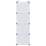 Modular Cabinet with 9 Compartments 109x36.5x143 cm White 240498