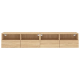 TV Wall Cabinets 2 pcs Sonoma Oak 80x30x30 cm Engineered Wood 836873