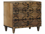 Bed cabinet with Drawer Brown 50 x 33 x 60 cm Solid Mango Wood 4018341