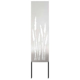 Garden Privacy Screen Silver 32 x 140 cm Stainless steel 876242