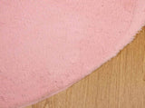 Anti-Slip Faux Rabbit Fur Rug OLITE Pink 200 cm Polyester 42021715