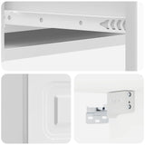 Wall-Mounted Side Table High Gloss White 59 x 34.5 x 17 cm 899339