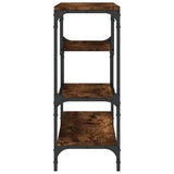 Console Table Smoked Oak 100x30x75 cm Engineered Wood 838915