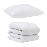 Duvet Set with Pillow 2 pcs White Microfiber 3376710