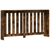 Radiator Cover Smoked Oak 149x20x82 cm Engineered Wood 852748