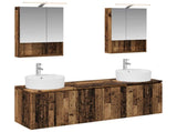 Bathroom Cabinet Set 5 pcs Old Wood Engineered Wood 3406445