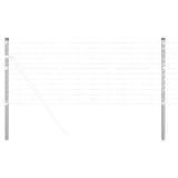 Fence Posts 12 pcs Silver 120 cm Powder-coated steel 42012788