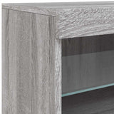 Sideboard with LED Lights Grey Sonoma 41x37x67 cm 836684