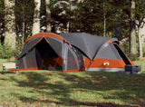 Family Tent Tipi 8-Person Grey and Orange Waterproof 94739