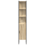 ZNTS Bathroom Cabinet Sonoma Oak 33x33x185,5 cm Engineered Wood 864342