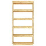Book Cabinet/Room Divider 80x35x167 cm Solid Pinewood 810894