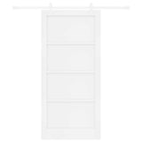 Sliding Door 93 x 202 cm Engineered Wood White 3450158