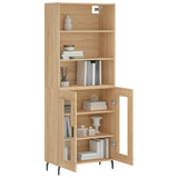 Highboard Sonoma Oak 69.5x34x180 cm Engineered Wood 3189336