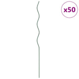Plant Support 50 pcs Green 110 x 0.6 x 0.6 cm Steel 4107055
