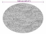 Rug HUARTE Short Pile Soft and Washable Grey 120 cm 375086