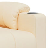 Recliner Chair Cream Fabric 348079