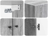 Cabinet Set 2 pcs Grey Sonoma Engineered Wood 3416868
