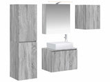 Bathroom Cabinet Set 5 pcs Grey Sonoma 50 x 14.5 x 70 cm 3407316