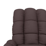 Recliner Chair Dark Brown Fabric 289801