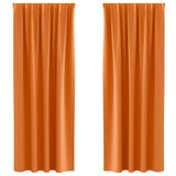 Blackout Curtains with Rings 2 pcs Bright Orange 245 x 140 cm 4107511