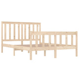 Bed Frame without Mattress Solid Wood Double 3103883