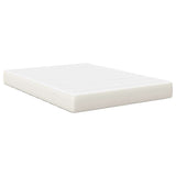 Bed Mattress with Mattress Cream 140 x 190 cm Fabric 42008288
