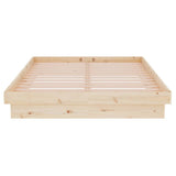 819902 Bed Frame without Mattress Solid Wood 120x200 cm