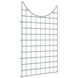 Pond Fence Set 8 pcs Green 50 x 80 cm Steel 42017319
