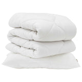 Duvet Set with Pillow 2 pcs White Microfiber 3376734