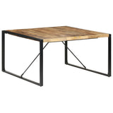 Dining Table 140x140x75 cm Rough Mango Wood 321572