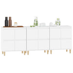 Sideboards 3 pcs White 60x35x70 cm Engineered Wood 3185767