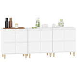 Sideboards 3 pcs White 60x35x70 cm Engineered Wood 3185767